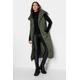 Lts Tall Olive Green Funnel Neck Quilted Longline Gilet 16 Lts | Tall Women's Gilets