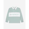 Givenchy Boys Logo Rugby Shirt In Blue Size 4 Yrs