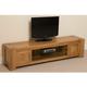 Modern Furniture Direct - Kuba Solid Oak Widescreen tv Cabinet