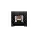 Cube Electric Fireplace Suite in Textured Black, 36 Inch