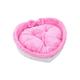 Cat bed heart-shaped pet bed for cats dogs cotton velvet soft kitty puppy sleeping beds kennel warm pet nest cat accessories 50x16cmPink