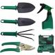 Garden Tool Set Kit, 5 Pieces Stainless Steel Gardening Tools with Secateurs, Shovels Trowel, Hand Rake, Watering Can, Pruner Tool Box for Women,