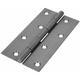 Timco Steel Narrow Pattern Uncranked Fixed Pin Butt Hinge - 127 x 65 x 1.7mm (Self Coloured) (2 Pack)
