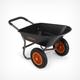 Wheelbarrow 78L – Wheel Barrow Garden Cart – Heavy Duty Multi Use for Tools, Waste, Plants, Leaves, Transporting – Two Wheeled Pneumatic Tyres, Steel