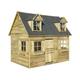 Country Cottage Childrens Wooden Garden Play House Cabin 2 Floors - Rowlinson