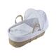 Catching Stars Palm Moses Basket With Quilt, Padded Liner, Body Surround and Adjustable Hood