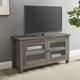 Salento Grey Beam-Thru Remote Friendly Transitional Furniture Design up to 50 Flat Screen tv Cabinet - Homeology