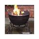 Gardeco - Elidir Big Fire Bowl Cast Iron Fire Pit & bbq Grill Camping Wood Burner