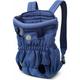 Héloise - Portable Cat Backpack Carrier Bag for Dog Cat Small Medium Pets for Hiking Travel Camping Carrier Backpacks Blue