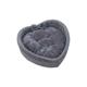 Cat bed heart-shaped pet bed for cats dogs cotton velvet soft kitty puppy sleeping beds kennel warm pet nest cat accessories 55x19cmGray