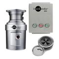 InSinkErator SS-100-7-MRS 2083 Disposer Package, #7 Adaptor, Manual Reverse Switch, 1 HP, 208/3 V, Stainless Steel