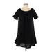 Ann Taylor LOFT Casual Dress - Mini: Black Solid Dresses - Women's Size Small Petite