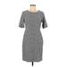 Lands' End Casual Dress: Gray Dresses - Women's Size 8