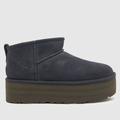 UGG ultra mini platform boots in dark grey