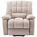 Electric Lift Massage Recliner Chair, Velvet Power Lift Recliner Chair, with Heating and Vibration & Side Storage Pockets