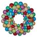 Vickerman 24" Pearlized Multi Assorted Ornament Wreath - Multicolor