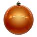 Vickerman 4.75" Burnish Orange Pearl UV Drilled Ball Ornament, 4 per bag.