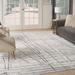 Nourison Desire Indoor Silver Abstract Area Rug