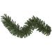 Vickerman 9' x 24" Oregon Fir Artificial Christmas Garland, Warm White Single Mold LED Wide Angle Lights - Warm White - 9' x 24"