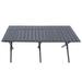 4-6 Person Outdoor Patio Dining Table Portable Camping Dining Table Folding Table with Carry Bag and Non-slip Rubber Feet