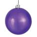 Vickerman 3" Plum Shiny Ball Ornament, 12 per Bag - Purple