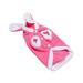 Pet Clothes Supplies Rabbit Design Pet Makeover Cloth Warm Fancy Cosplay Costume Outfit for Dog Pet Size S Pink