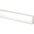 Made in USA 4 Ft. Long x 1 Wide x 1/2 High Acetal Rectangular Plastic Bar Natural