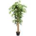 Artificial Bamboo Tree 5ft Tall Faux Bamboo Plant Large Fake Tree with Leaves and Natural Trunk Greenery Floor Artificial Plants in Pots for Home Office Living Room Indoor Outdoor Decor