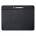 HTYSUPPLY Black Leather Conference Table Pad with Pen Well 17 by 14-Inch
