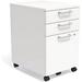 Un56980 3-Drawer Vertical File Cabinet Mobile/Pedestal Let/Leg