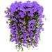 Save Big Matoen Violet Garlands Greenery Garlands Fake Vines Faux Hanging Plants for Wedding Christmas Decoration Table Backdrop Arch Wall Party Home Bedroom Decor(Purple)