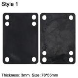 1 pair Black 7 Styles Bracket Increase 3--12mm Accesssories PU/CX7 Bridge Pad Risers Pads Surfboard Bridge Skateboard Longboard Parts 1