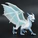 Ancient Realistic Dragon Toy Figures Solid Plastic Highly Simulation Dragon Figurines Kids Toys for Birthday Party Favors Decorations Collection Arts Crafts[Ice Dragon]