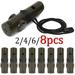 6PCS Outdoor Whistle Tool 7 In 3 ABS Military Green Lightweight Practical Camping Survival Multifunction Whistle Whistle