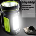 BUTORY LED Searchlight Rechargeable Camping Lantern Power Bank Super Bright Flashlight Dimmable LED Spotlight Outdoor Searchlight Area Light