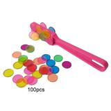 Anvazise ic Rod Metal-Ring Bingo Chips Kids Science Experiment Educational Toys Random Color One Size