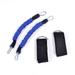 35LBS Latex Workout Legs Strength Pull Rope Padded Ankle Straps Strong Pulling Elastic Exercise Belt Elastic Cord Resistance Bands BLUE