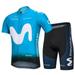 Men s Cycling Jersey Set Bicycle Short Sleeve Set Quick-Dry Breathable Shirt+3D Cushion Shorts Padded Pants