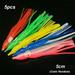 5 pieces 5/6/7/10/12/15 Random Color Durable Artificial Color Random Swim Fishing Tackle Squid Skirt Lure Soft Silicone Saltwater Octopus Bait 5CM