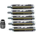 HTYSUPPLY 90g Co2 Cylinder Cartridge - 88g Airsource - 90 88 Gram with Adapter for Paintball - 5 Pack
