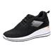 gvdentm Womens Shoes Sneakers Walking Shoes Women Lightweight Breathable Sneakers for Women Fashion Casual Tennis Shoe Black 8