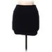 Casual Mini Skirt Mini: Black Solid Bottoms - Women's Size Medium