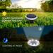 Christmas Savings Feltree Lighting Solar Ground Lights Outdoor With 8 Led Lamp Beads Disk Lights Garden Lightsé”›?Solar Powered Waterproof In-Ground Outdoor Landscapes Lighting(White Light)