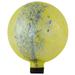 10 Yellow and Blue Reflective Speckled Glass Outdoor Garden Gazing Ball