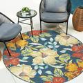 Outdoor Trisha Collection Area Rug Multi - 5 3 Round