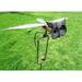 Metal Brown Grey Yard Stake Rocking Wind Spinner Whirly-Gig Garden Art