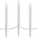 10-Count White C7 Candle Pathway Markers Christmas Lights White Wire