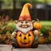 Suncoda Pumpkin Lights Outdoor Garden Decoration With Light Resin Home Statue Fall Pumpkin Gnome Statue For Holiday Decoration Collectible Statue. Halloween Pumpkin Decorations On Clearance