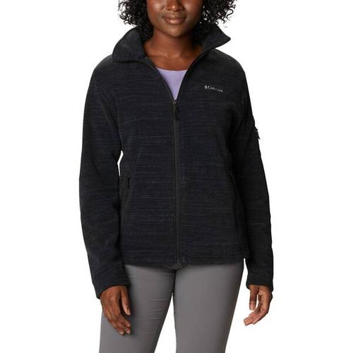 COLUMBIA Damen Funktionsjacke Fast Trek Printed, Größe L in Schwarz