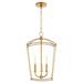 Quorum Lighting - Mantle - 3 Light Entry Foyer-20.5 Inches Tall and 12 Inches
